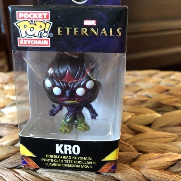 Funko Pop Marvel: Eternals, Kro bobble-head pocket keychain - Picture 1 of 4